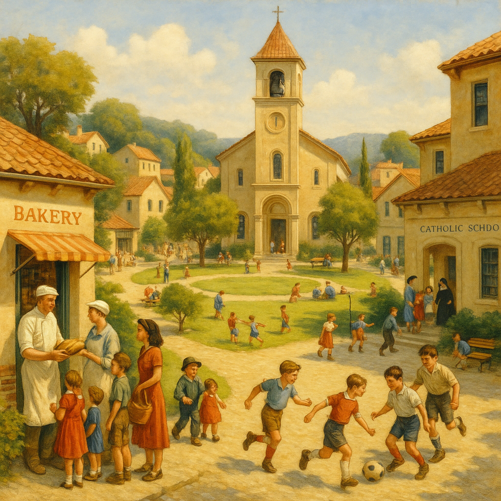 Village town square